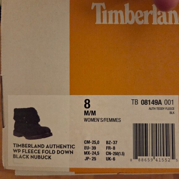 Timberland winter fleece fold down boots - Picture 7 of 8